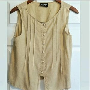 Tan vintage tank top